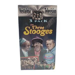 The Three Stooges Set of 3 VHS Tapes- Sealed